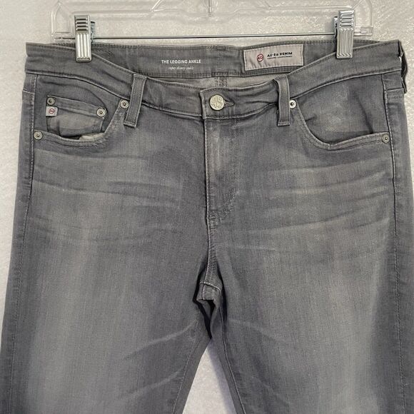 AG-ED Adriano Goldschmied Jeans Women’s 31R Gray The Legging Ankle Super Skinny - Picture 3 of 12